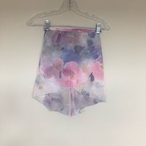 Multicolor wrap ballet skirt.
